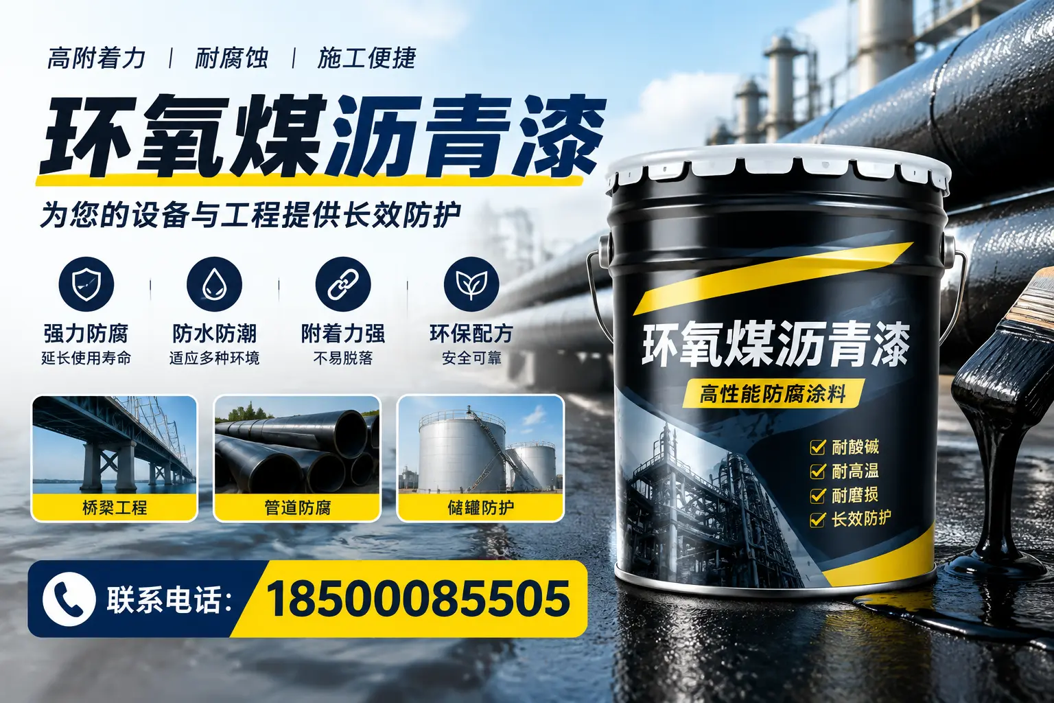 环氧煤沥青漆与其他涂料的对比分析,助力马鞍山企业决策